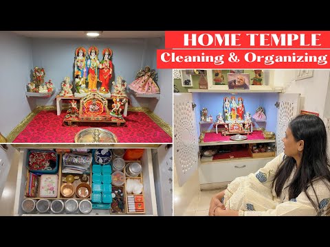 Home MANDIR Cleaning & Organizing | Monthly Temple Cleaning and Organizing Routine |