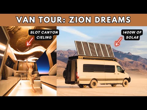 Zion Canyon Inspired Desert Oasis Van TOUR