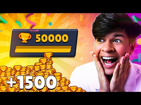 16 HORAS DE PUSH ➡️ 50K TROFÉUS - ZEREI O BRAWL