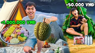 Thái Chuối Thử Thách Cắm Trại Đấu Giá Đồ Cũ Nhiều Tiền Vs Ít Tiền