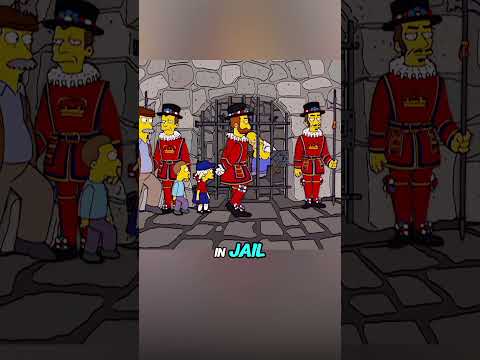 Homer accidentally offended the queen #anime #animerecap #TheSimpsons