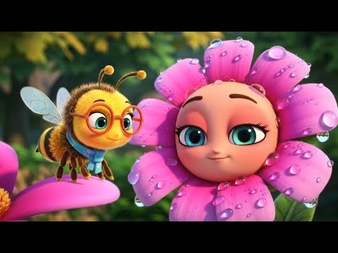 "भौंरी और आलसी फूल 🌸🐝 | Lazy Flower & Hardworking Bee | Hindi Cartoon Story"