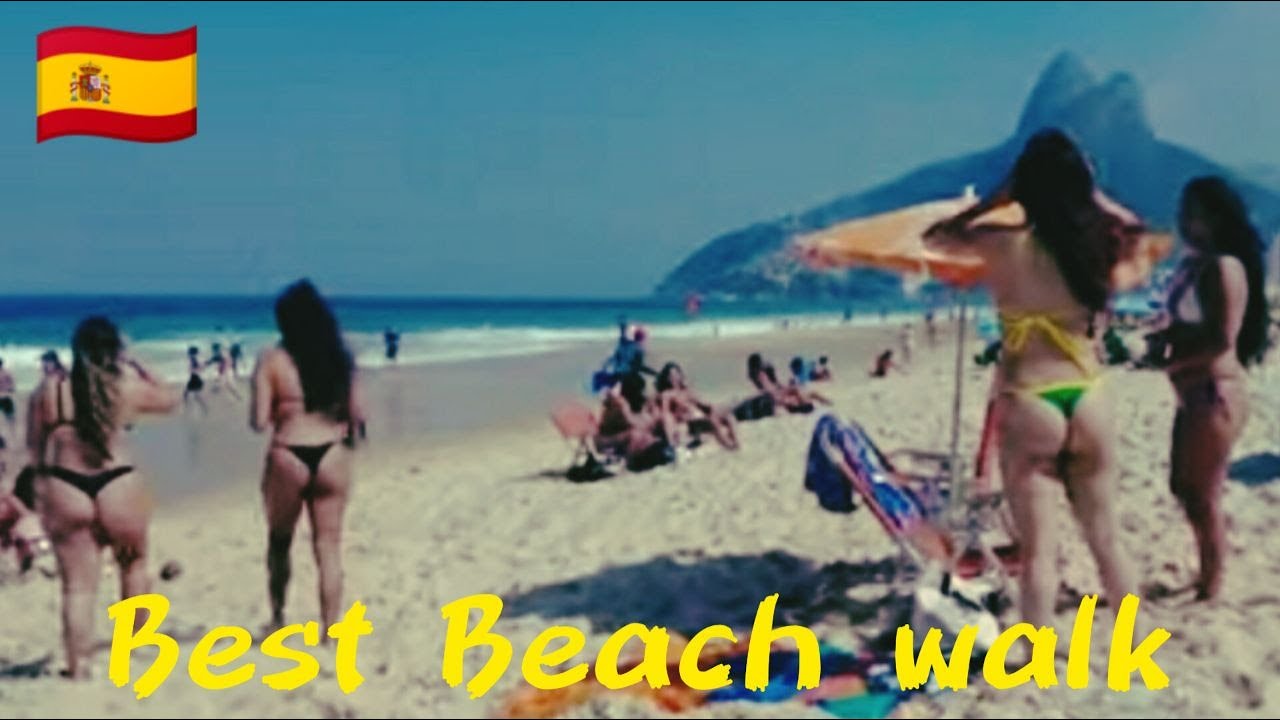 🇪🇸 Sonny Beach walk in Valencia 🏖️ Beach Tour Spain 2023🌴🌵[4k]60fps