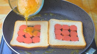 Desayuno simple y delicioso, ¡a todo el mundo le encantará! 🥪🥪