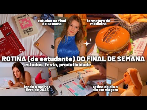 study vlog + rotina | formatura de medicina, estudando no final de semana, compras