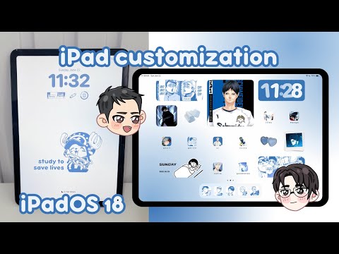 how to customize your iPad 🎐🫧 aesthetic iPad Air customization tutorial! widgets, icons, wallpaper