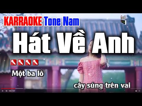 Hát Về Anh Remix  Karaoke Tone Nam | Nhạc Hay Dễ Hát – Karaoke Nhạc Sống Thanh Ngân