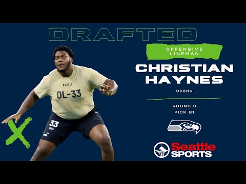 Live reaction to UConn OL Christian Haynes getting drafted by the Seattle Seahawks