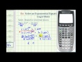 Solving Exponential Equations and Logarithms