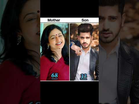 Bollywood old actress and his son with their real age #bollywood #shorts