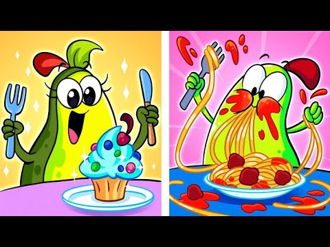 Healthy VS Bad Habits 🍽️ Crazy Table Manners You Didn't Know About! | Avocado Couple Live New