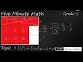 Adding and Subtracting Fractions with Models