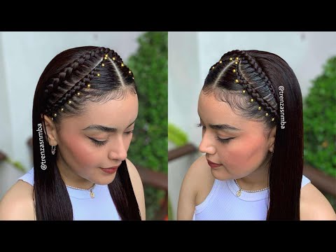 Peinados bonitos en trenza diadema, sencillos y elegantes
