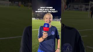 What sound does a ball make when it hits the post? | #hernebayfcwomen #funny #shorts #viral #post