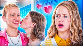 ¡Mi Crush está Enamorado de la Chica Más Rica! ¡Ricos vs Pobres en la Escuela!