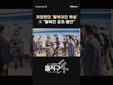 [돌직구컷] 처참했던 '탈북어민 북송' <strong>法</strong> "탈북민 공포·불안" #채널A #shorts #김진의돌직구쇼
