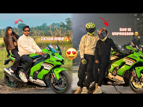 Zx10r Ride 🔥|| She Is Impressed 😍 || Rukserstunt ||