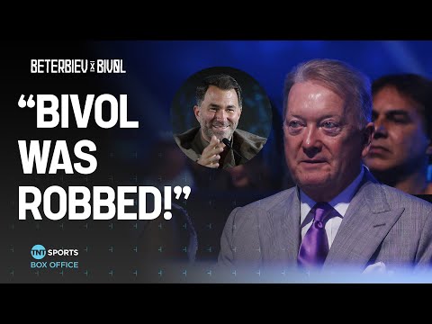 “IT’S A JOKE” Frank Warren & Eddie Hearn believe Bivol was ‘ROBBED’ of victory 😯 #BeterbievBivol 🏆