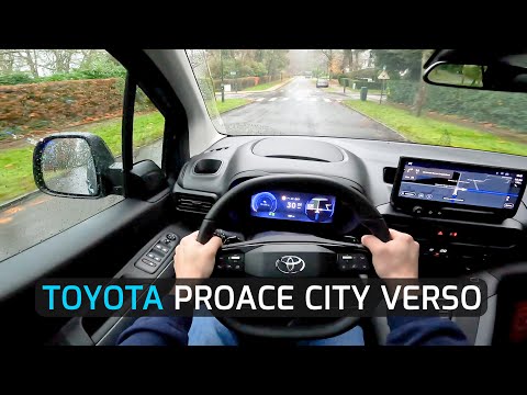 2025 TOYOTA PROACE CITY VERSO EV 50 kWh 136 HP POV TEST DRIVE