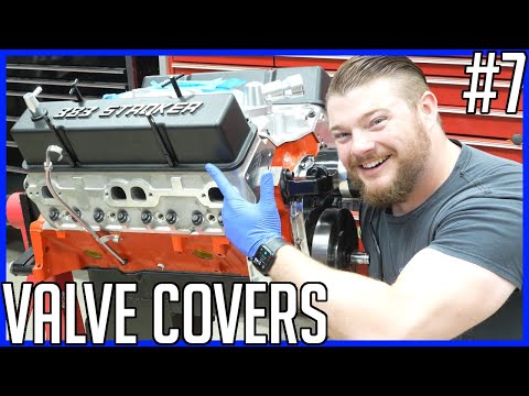 How to Build a Small Block Chevrolet Engine - Part 7: Valve Covers, Intake Manifold, Dampener - EASY