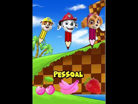 🍋 Qual a cor da fruta? Nos ajude a descobrir #animação #pawpatrol #desenho #quiz