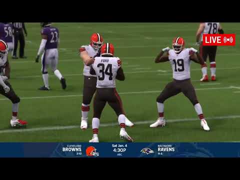 NFL LIVE🔴Baltimore Ravens vs Cleveland Browns LIVE | Week 18 NFL Full Game - 4th January 2024 NFL25