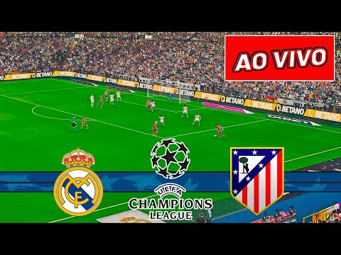 Real Madrid x Atlético de Madrid AO VIVO HOJE OITAVAS DE FINAL CHAMPIONS LEAGUE 1ºJOGO 04/03/2025