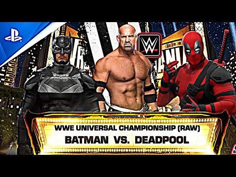 Batman Vs DeadPool || WWE History Best Match || Goldberg Special Referee 🛑 WWE Championship Match