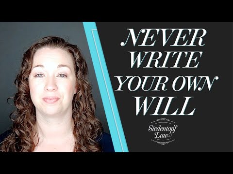 VIDEO: Why You Shouldn’t Write Your Own Will