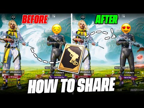 HOW TO SHARE GUN SKINS IN BGMI