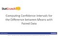 Statistical Analysis with StatCrunch