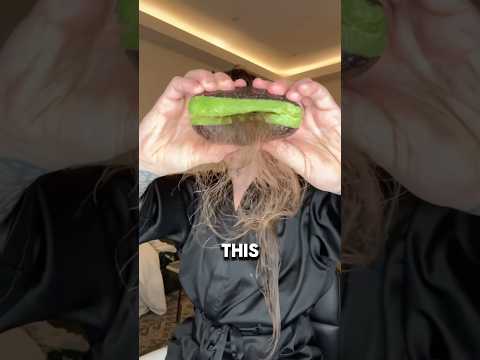 Would you rub avocado on your hair to make it longer? #shorts #hairgrowth