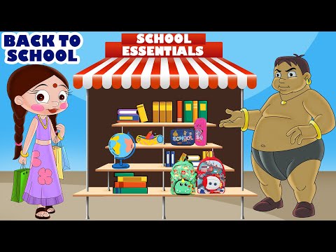 Back to School Shopping with Chutki | School Essentials for Kids Cartoon | Chhota Bheem Videos