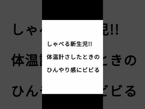 しゃべる新生児!検温に焦ってビビる。 #赤ちゃん #産まれたて #癒し #産婦人科 #赤ちゃんのいる生活 #産院 #かわいい #生後2日目 #にっこり #baby #新生児 #天使