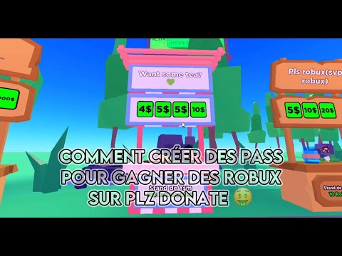 Comment créer des pass pour gagner des Robux sur Plz donate [Pc & iPhone]