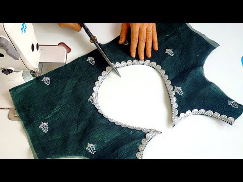 Beautiful and stylish blouse back neck design || blouse design