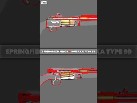 BOLT-ACTION rifle: Springfield M1903 vs Arisaka 99 Animation