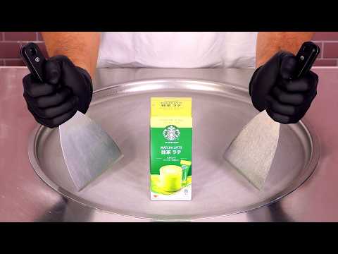 Watch Matcha Turn Into Amazing Ice Cream Rolls! | ASMR