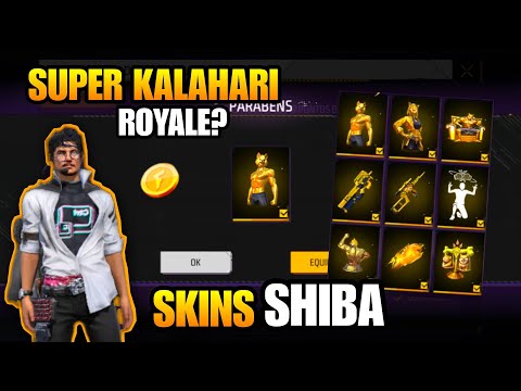 SUPER KALAHARI DE VOLTA? NOVO OURO ROYALE, CARNACAOS, SKINS SHIBA E MAIS NOVIDADES FREE FIRE!