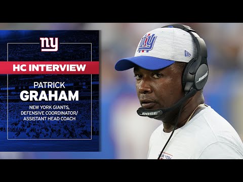 Giants Interview Assistant Head Coach/Defensive Coordinator Patrick Graham for Head Coach video clip