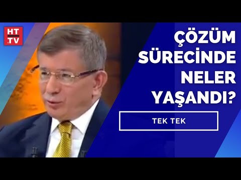 Çözüm sürecinde neler yaşandı? Ahmet Davutoğlu yanıtladı