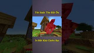Sinh Tồn Minecraft Bất Ổn Nhưng Khi Bị Thương Sẽ Bất Khả Chiến Bại 🤣 #shorts