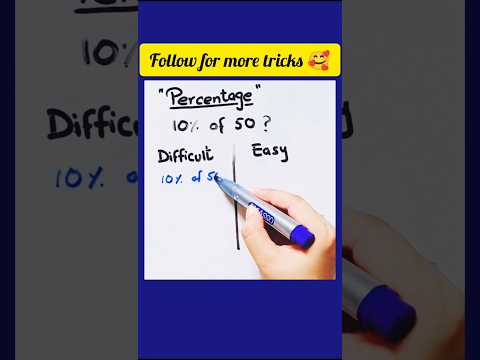 Percentage #percentage #mathstricks #education #numbers #easylearning