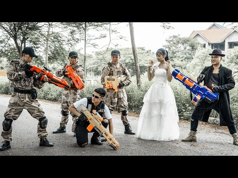 Nerf Guns War : Battle With The Boss To Protect The S.W.A.T Team Using Nerf Guns To Fight Crime