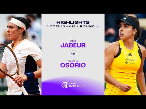 Ons Jabeur vs. Camila Osorio | 2024 Nottingham Round 1 | WTA Match Highlights