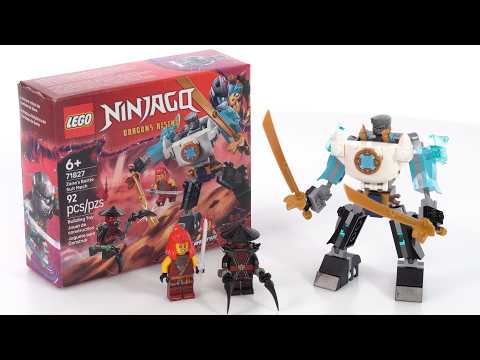 LEGO Ninjago Zane's Battle Suit Mech review! Incredible $10 value #NotSponsored 71827