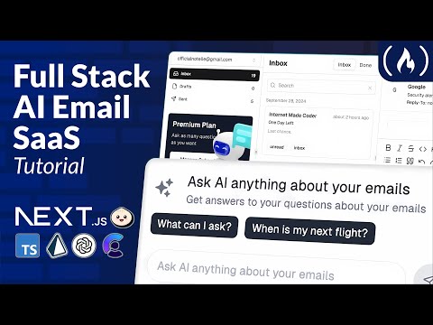Email SaaS Course – Build and Deploy with Next JS 14, Prisma, OpenAI, Stripe, TypeScript, Tailwind