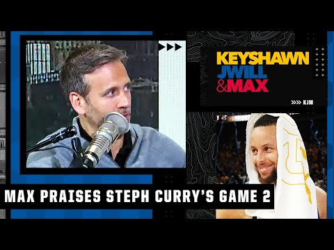Max Kellerman gives credit to Steph Curry for his 29-point performance in Game 2 | KJM video clip