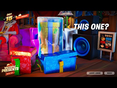 15th PRESENT OPENED in Fortnite Winterfest!