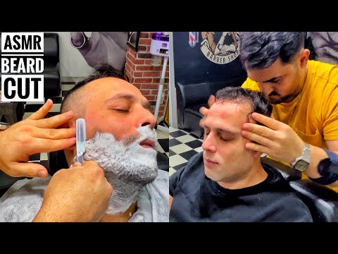 ASMR • BEARD SHAVE BARBERSHOP | GUARANTEED TO FALL ASLEEP IN 10 MINUTES